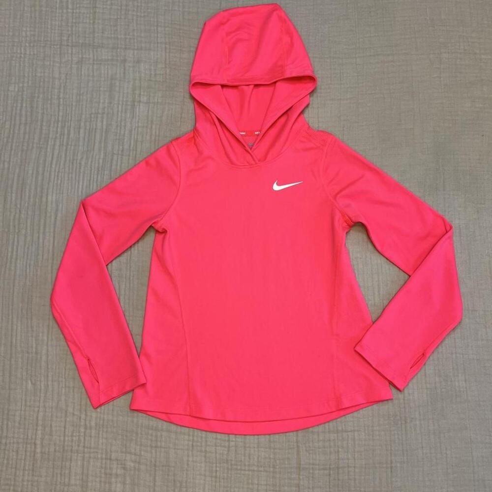 Nike Girls' Dri-FIT hooded performance training top
